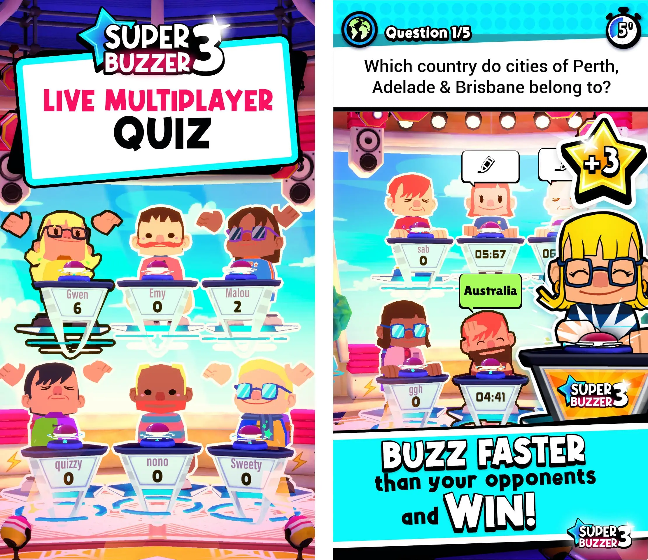 image of the mobile game Superbuzzer 3